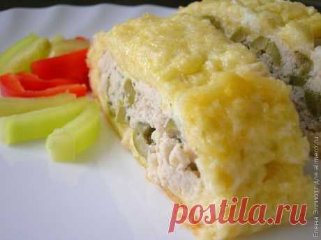 Рулет из сыра и курицы в духовке. Нежнейший!!! Рецепт с фото.