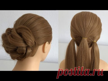 Easy Hairstyle long hair for party or wedding, Hairstyles for girls