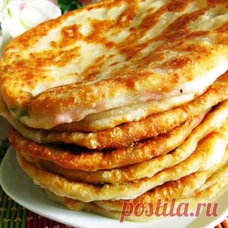 Лепёшки на кефире с картошкой и сыром
