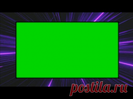 Particles Border frame green screen effect HD footage