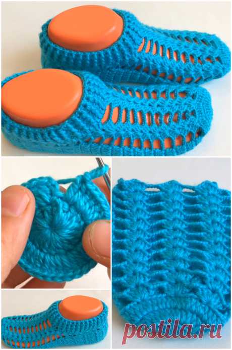 Crochet Lovely Booties For Adults - Crochet Ideas