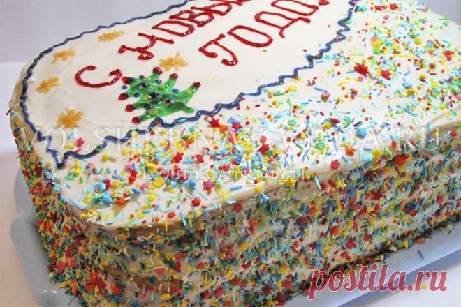 Торт «С Новым годом!» рецепт с фото | Волшебная Eда.ру