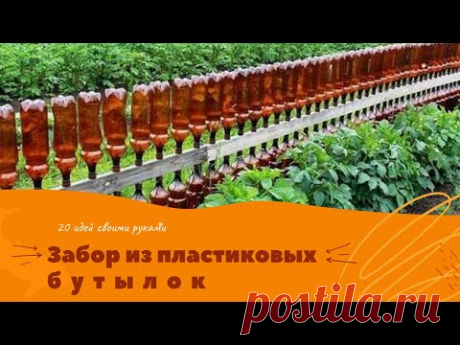 Забор из пластиковых бутылок: 20 вариантов, как можно сделать своими руками