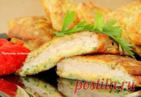 Отбивные из куриного филе с сырной начинкой - Перчинка хозяюшка