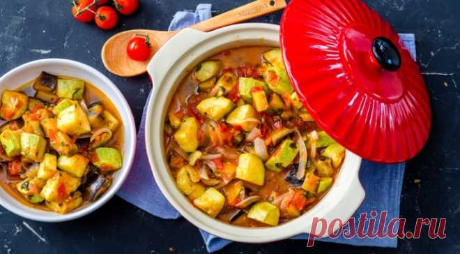 Овощное рагу с баклажанами и кабачками