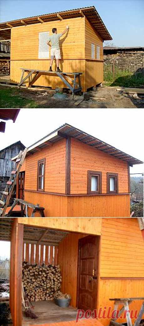 Сарай с дровяником | Дачный участок