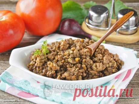 Чечевица с фаршем — рецепт с фото Вкусное, аппетитное второе блюдо для всей семьи из чечевицы и мясного фарша.