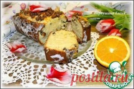 Кекс сливочно-апельсиновый с шоколадными шариками - кулинарный рецепт