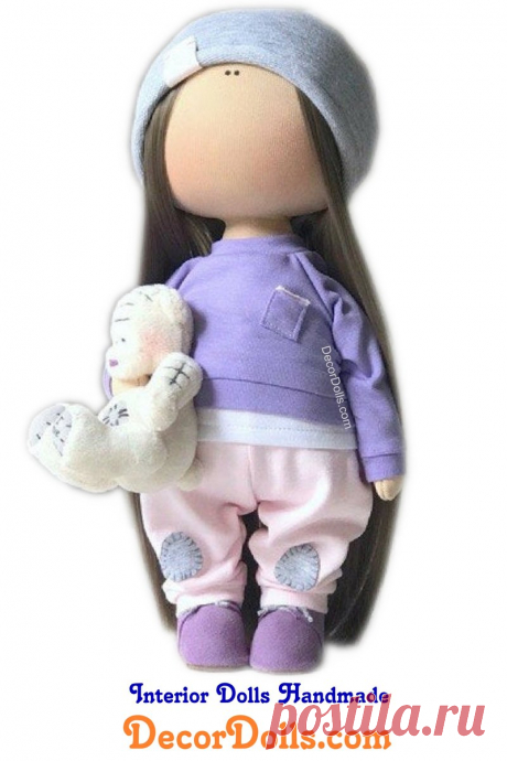Handmade Fabric Doll, Textile Rag Doll, Original Baby Gift, Amazing Girl Present, Cloth Art Doll, Tilda Portrait Doll Yulia K Hello, dear visitors!This is handmade cloth doll created by Master Yulia K. (Sochi, Russia).  Doll is made by Order.Order production time is 4-6 weeks. FREE SHIPPING TO ANY COUNTRY Doll is 30 cm (11,8 inch) tall and made of only quality materials.All dolls stated on the photo are made by Yulia K.You can find them in ou