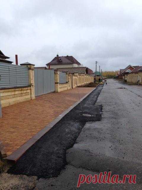 Устройство отмостки в поселке Наратлы / Фото / ООО ТК «Бахмач»