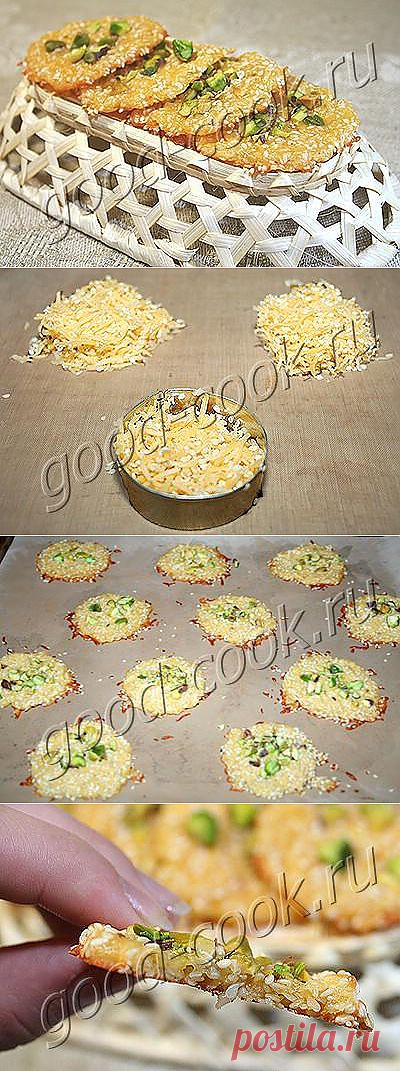 Хорошая кухня - сырные лепёшечки с кунжутом. Кулинарная книга рецептов. Салаты, выпечка.