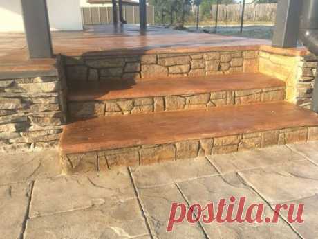 Ступеньки в виде старого дерева из бетона. Александр Макеенко. Steps Decorative plaster Art concrete