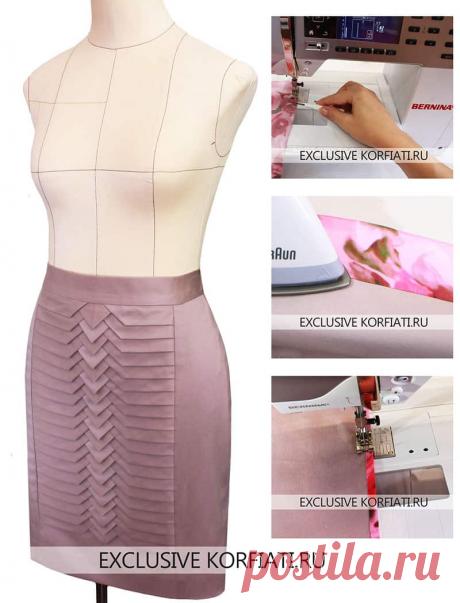 Обработка юбки подкладкой - мастер-класс Анастасии Корфиати