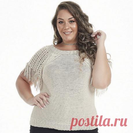 10 симпатичных моделей плюс-сайз крючком и спицами | Вязание с Paradosik_Handmade | Дзен