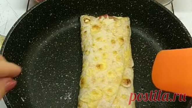 Вкусный завтрак с лавашом