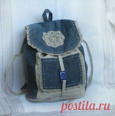 Моделирование рюкзаков из джинсовой ткани