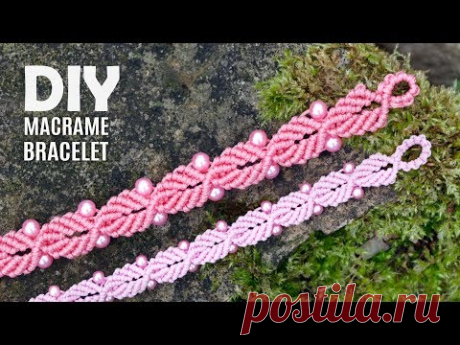 Elegant Leaf Macramé Bracelet Tutorial by Macrame School