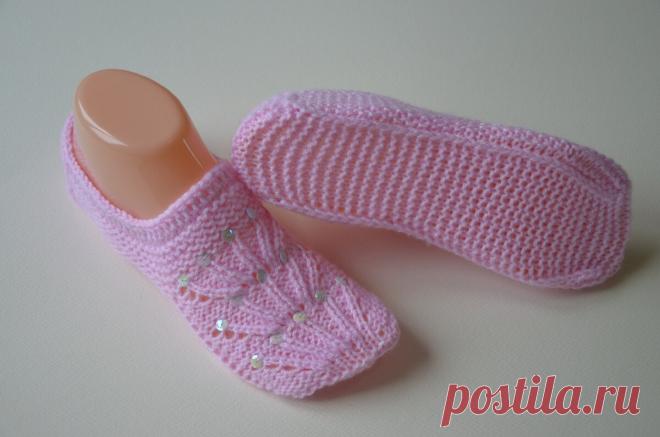 Следки с блестками на двух спицах без швов | Модное Хобби | Яндекс Дзен