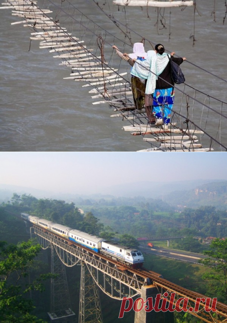 Самые опасные мосты мира. Топ-15- Интересные факты