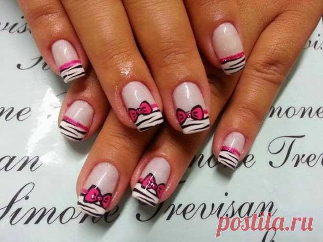 Маникюр с узором зебра: 24 идеи и фото анималистического nail-art