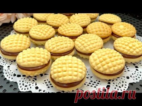 Печеньки тают во рту! Невероятно вкусно из минимума ингредиентов!