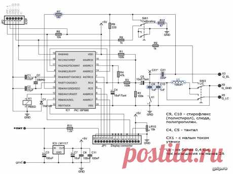 Измеритель индуктивности, ёмкости и ESR на PIC16F690 LCM3. Радиотехника, электроника и схемы своими руками