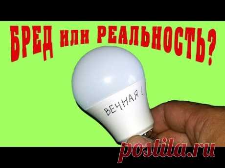 Вечная светодиодная лампочка! Бред, или Реальность? Интересные факты!