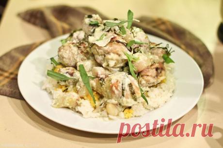 Сливочная курица с тархуном