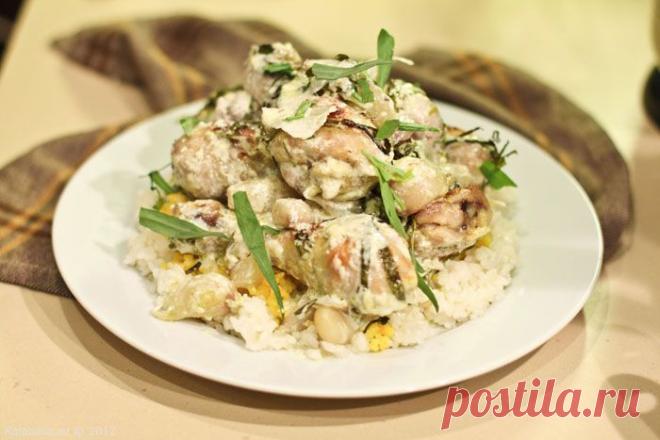 Сливочная курица с тархуном