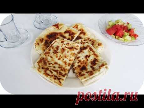 Гёзлеме - Турецкая кухня. +Турчанка готовит gözleme