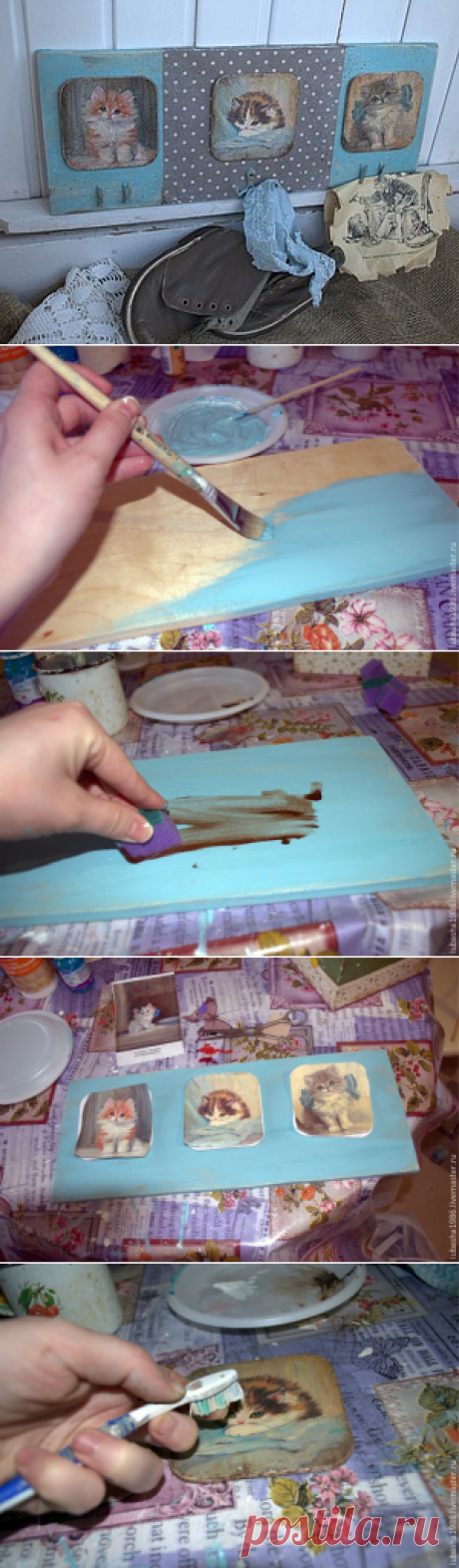 Панно-вешалка в детскую из подручных средств - Ярмарка Мастеров - ручная работа, handmade