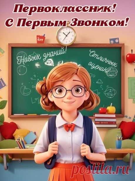 Первоклашек поздравляю!
Пусть День знаний каждый раз
Будет праздником для вас!
