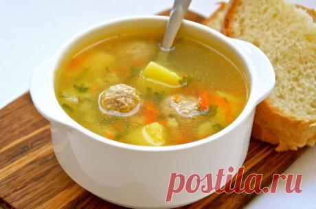 Как вкусно приготовить суп с фрикадельками и рисом 🚩 Кулинарные рецептыы