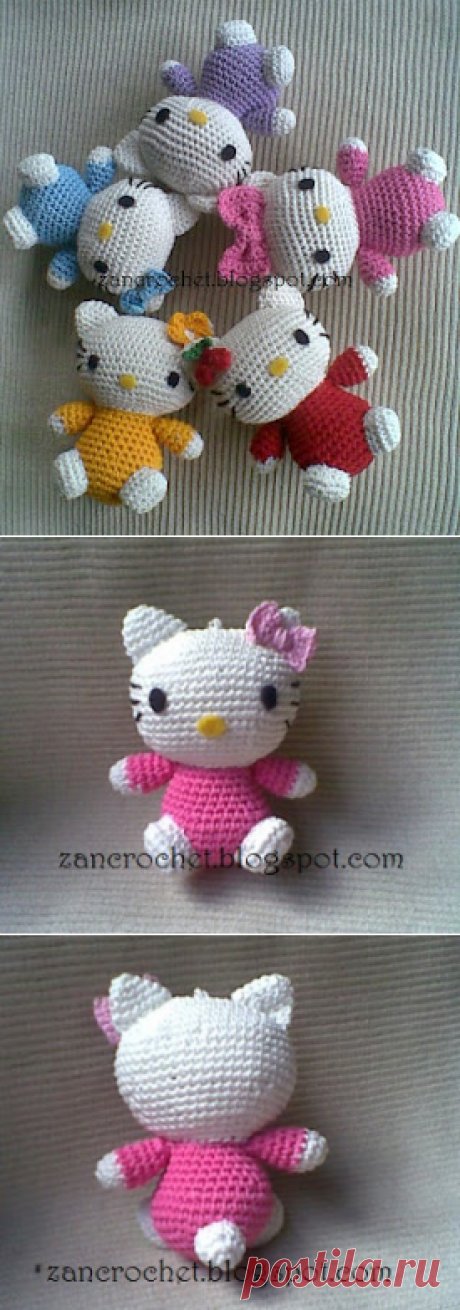 Hello Kitty ~ Зан вязание крючком