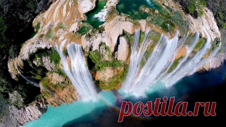 105-метровый водопад Tamul, Мексика