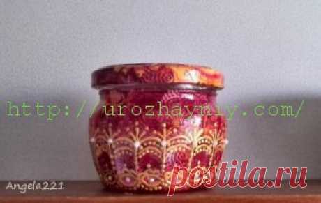 Декор баночек в технике декопатч своими руками | Урожайная дача, интернет журнал, все о даче