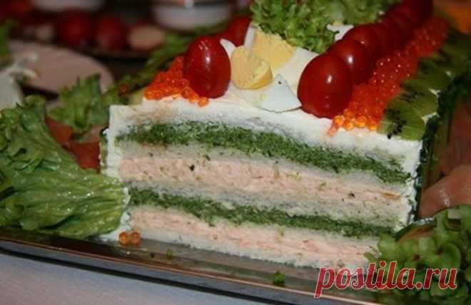 БУТЕРБРОДНЫЕ ТОРТЫ - ОРИГИНАЛЬНЫЕ РЕЦЕПТЫ ВКУСНОЙ ЗАКУСКИ