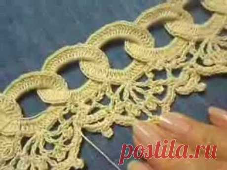 Orilla # 9 Circulos en Crochet parte 2 de 2