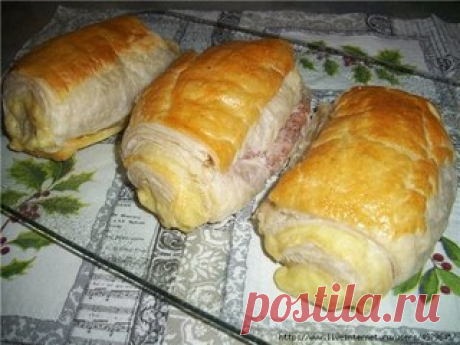 РУЛЕТИКИ-ПИЦЦА ИЗ СЛОЙКИ
