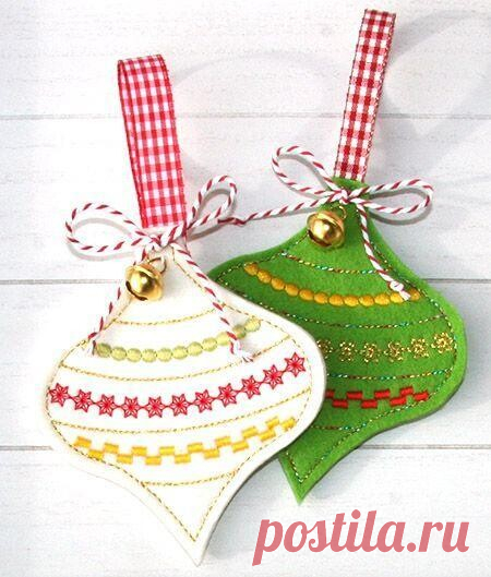 Игрушки из фетра на елочку
