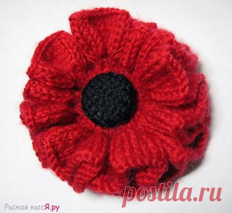 Вязаные цветы. Подборка из 17 схем вязаных спицами цветов на knitka.ru из рубрики Узоры для вязания спицами. Вязание спицами модели и схемы на kNITKA.ru
