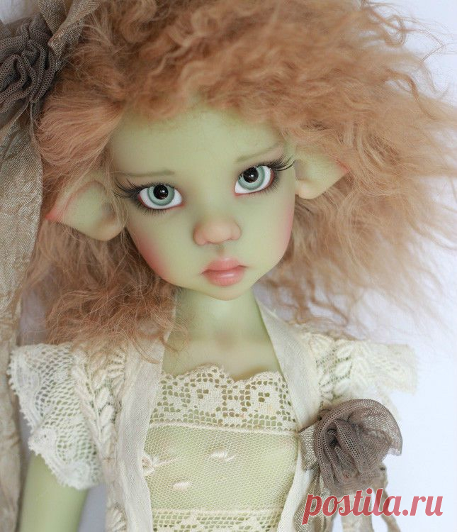 Kaye Wiggs Exclusive ONE OFF BJD full set Green Laryssa modified Dollfie