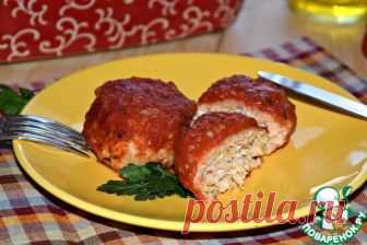 Мясные котлеты с овощами 