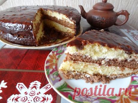 Торт шоколадный "Бархатный" Торт шоколадный "Бархатный" - пошаговый кулинарный рецепт приготовления с фото, шаг за шагом.