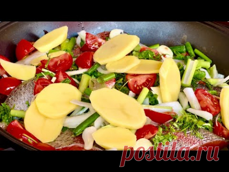 Вкусное и простое Блюдо из Овощей и Рыбы по Рецепту моей Мамы