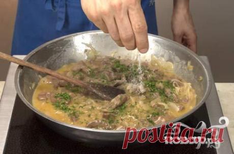 Печень с полентой - пошаговый кулинарный рецепт на Повар.ру