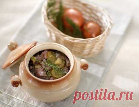 Готовим телятину с солеными огурцами в горшочке — Фактор Вкуса