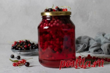Смородиновый компот на зиму — Домашняя кулинария