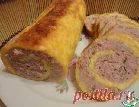 Сырно-мясной рулет – кулинарный рецепт