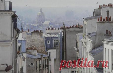 "Под мечтательным небом Парижа..." Акварели Тьерри Дюваля